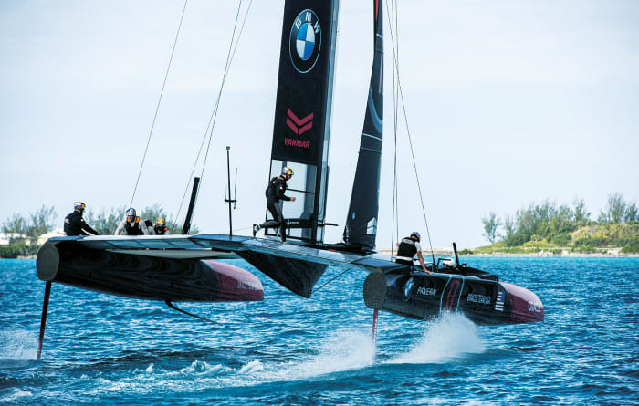 foiling catamaran america's cup