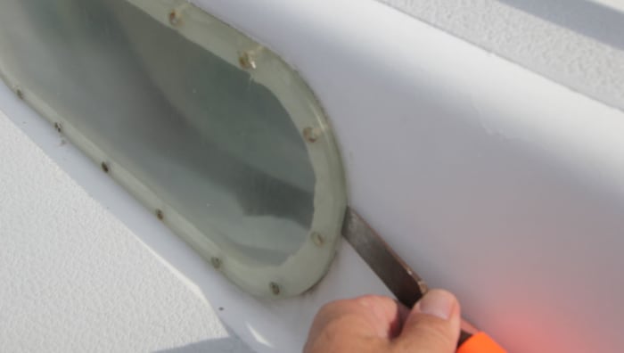 replacing portlights sailboat