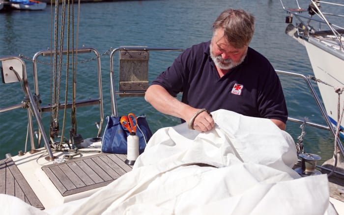 how to repair a sailboat sail