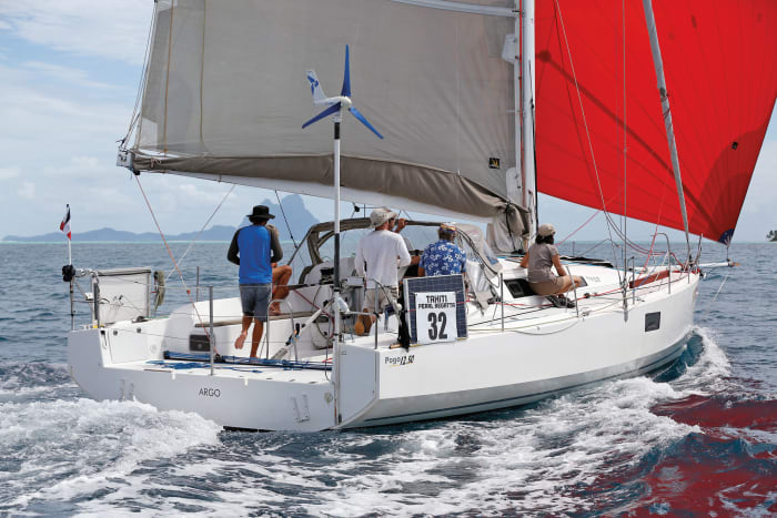 wind generator on yacht