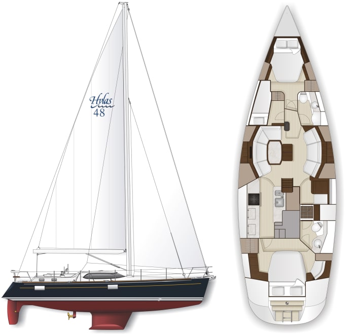 hylas 48 sailboat