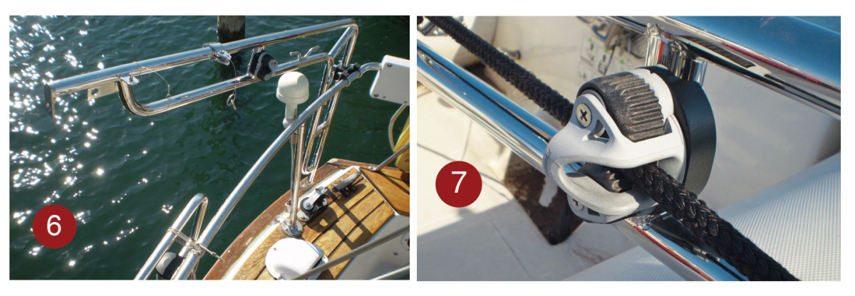 sailboat davits transom