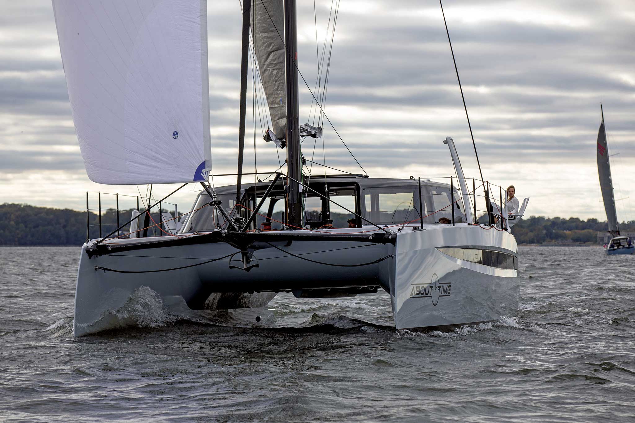 The svelte, sharp lines of the HH52 belie a comfortable upscale interior.