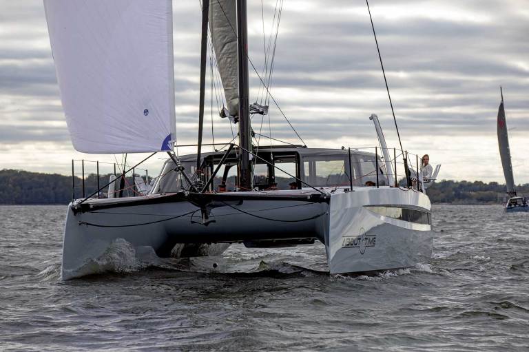 The svelte, sharp lines of the HH52 belie a comfortable upscale interior.