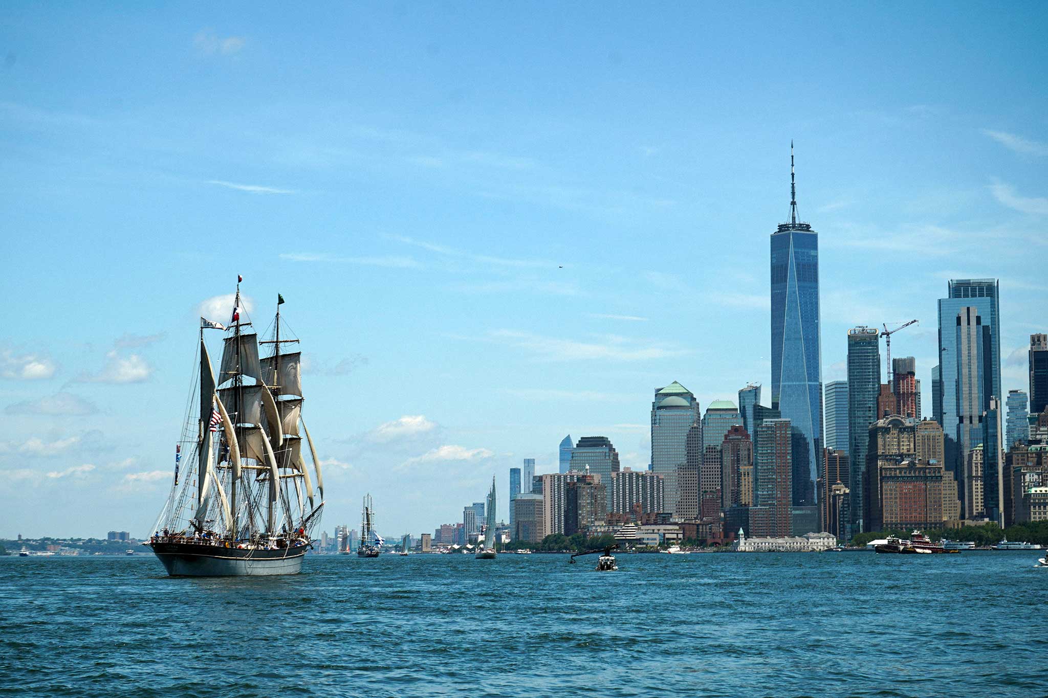 Tallship in NYC harbor