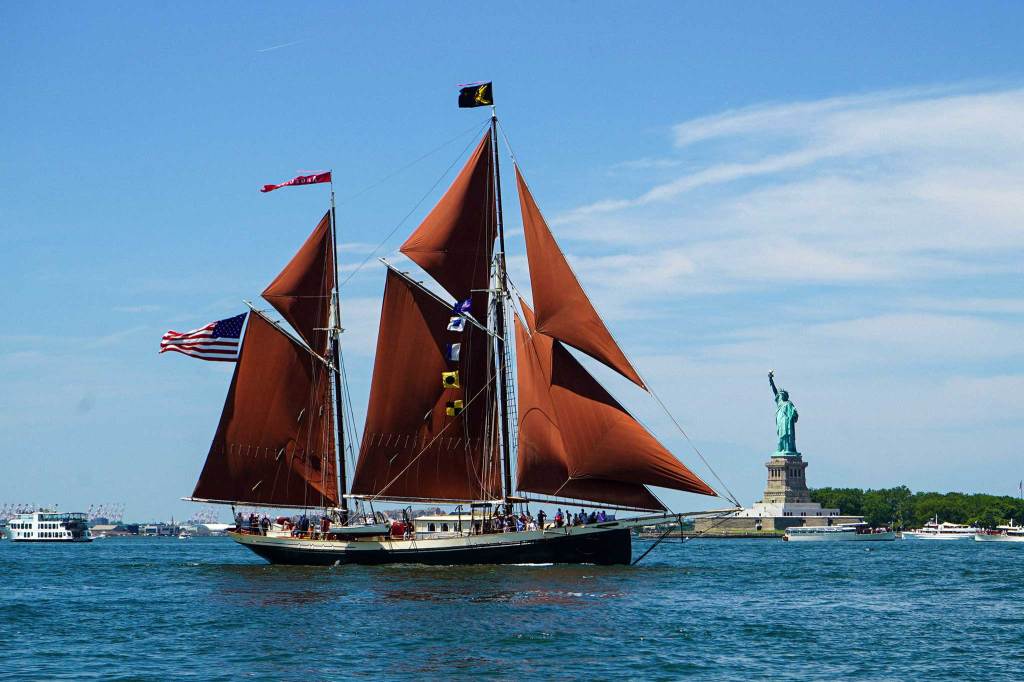 Tallship in NYC harbor