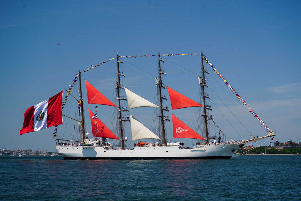 Tallship in NYC harbor