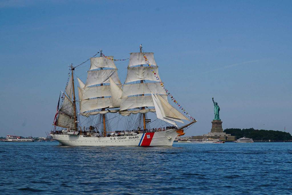 Tallship in NYC harbor