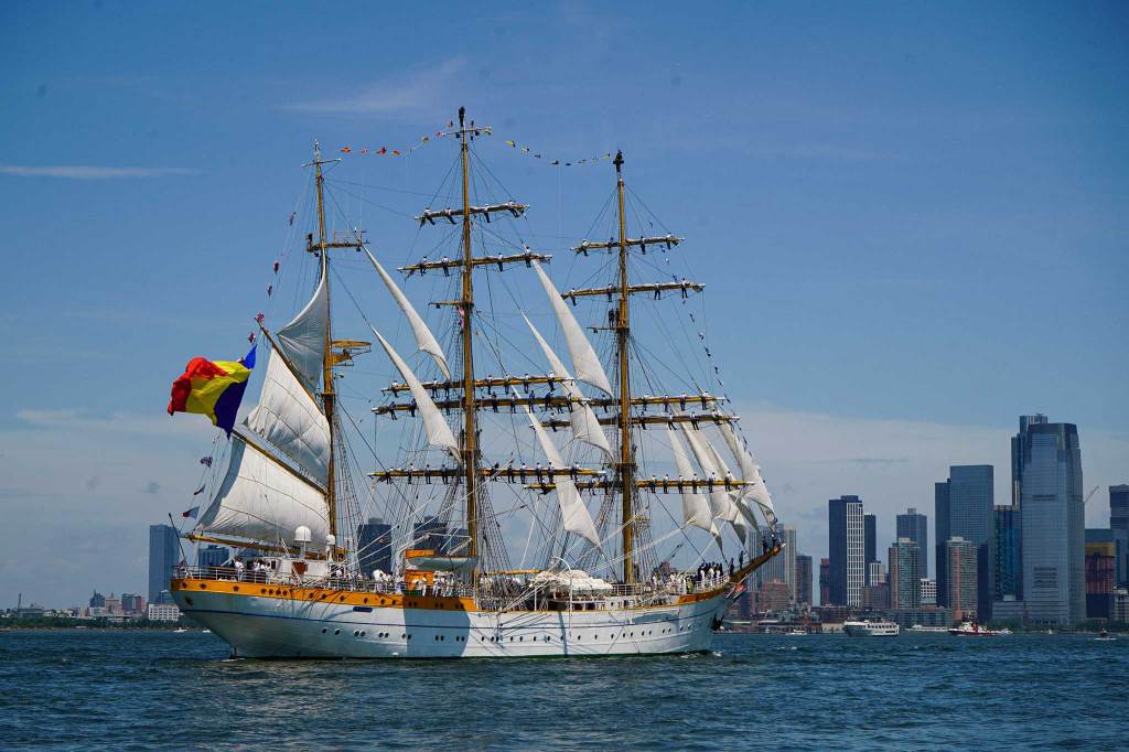 Tallship in NYC harbor