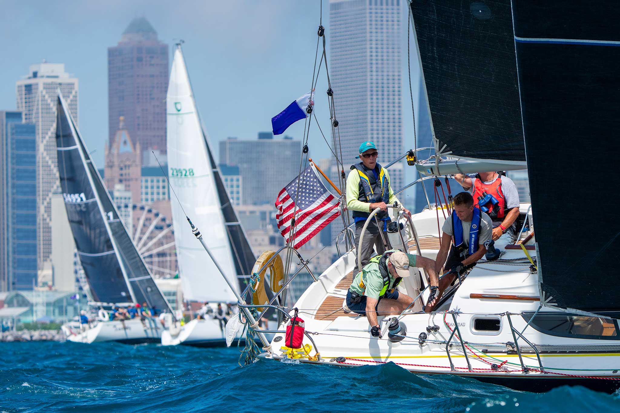 Sailboat racing course